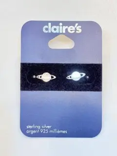 Claire's 土星モチーフ ピアス スターリングシルバーのサムネイル