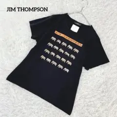 ジムトンプソン 半袖Tシャツ 象プリント ブラック M コットン 3473のサムネイル