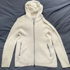 NICOLE CLUB FOR MEN ジップアップパーカー ホワイト
