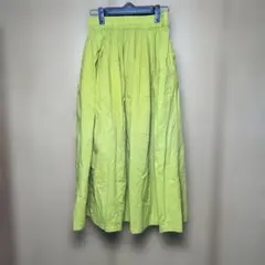 SEASON REASON ライムグリーン フレアスカート　Mサイズ