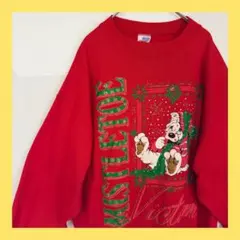 USA製 アメリカ 古着 トレーナー クリスマス