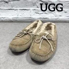 UGG アグ モカシン ダコタ ボア ムートンシューズ ブラウン 24cm