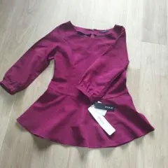 「新品」ワインレッド チュニック