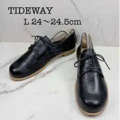 【美品】TIDEWAY タイドウェイ レザー レースアップシューズ 日本製 Lのサムネイル