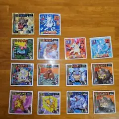 アマダポケモン シール 15枚セット ミュウツー等　1997～1998年