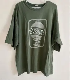 【最終価格】Purple & Yellow Tシャツ カーキ ロゴ 20th M