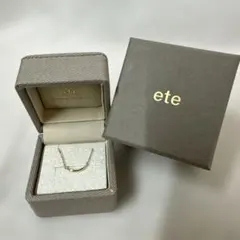 ete K10 クレセントムーン ネックレス　ゴールド