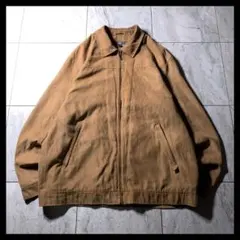 00s フェイクスエード スイングトップ ドリズラージャケット 茶色 L