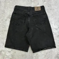 Wrangler　デニムショーツ　W29　ブラック　スミクロ　古着のサムネイル