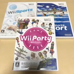 Wiiスポーツ、Wiiスポーツリゾート、Wiiパーティ