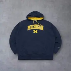 チャンピオンスウェットパーカーカレッジロゴ刺繍MICHIGANプルオーバー3XL