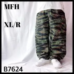 【極太 人気】MFH タイガーストライプ 迷彩 カーゴパンツ 6ポケ XL/R