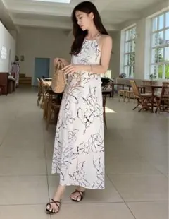 ワンピース ホワイト 韓国 リゾート ZARA shein