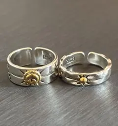 リング　シルバー925刻印　レトロスクエア　メキシカンアクセサリー　ヴィンテージ