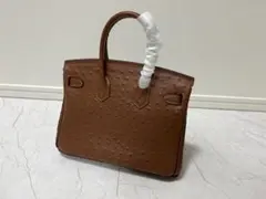 ハンドバッグ/オーストリッチ柄/レディース/メンズ/牛革/スーツ/カジュアル