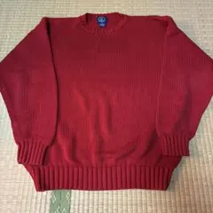 80s 90s old gap コットンニット vintage レッド