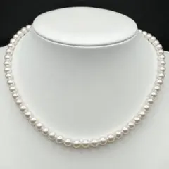 ミキモト アコヤ真珠 パール ネックレス 5.5mm-6.0mm SILVER