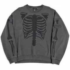VANSON BONE SWEAT XL グレー×ブラックのサムネイル