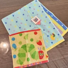 【新品】はらぺこあおむし　フェイスタオル＆タオルハンカチ　2点セット
