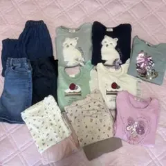 ★120 女の子 45点 春夏 まとめ売り 新品・ブランドあり パンツ Tシャツ 半袖 ズボン 水着 3can4on/Will Mery/eab/BRANSHES/moujonjon  子供服 まとめ売り 女の通販