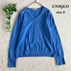 UNIQLO✨️ユニクロ(S)ウォッシャブルコットンVネックセーター