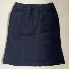 3日間限定！ダークグレー タイトスカート 前面ポケット付き