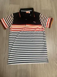 Puma ゴルフ　ストライプポロシャツ　M 値下げ