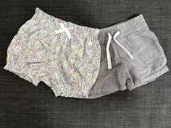 Baby GAPボトムス2枚セット 花柄 グレーのサムネイル