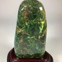 七彩石 　パワーストーン 　原石置物　長期保管品　台座付き 一体型
