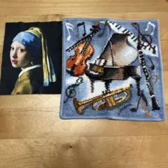 フェイラータオルハンカチ、コンチェルト水色とメガネ拭きセット