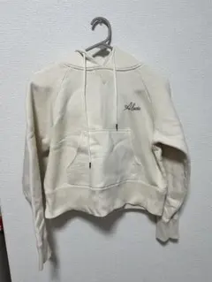 alexia stam アリシアスタン　クリーム色 フード付きパーカー