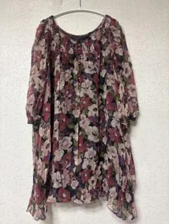 JILLSTUART シフォンワンピース　花柄　Mサイズ　チュニック