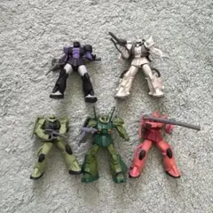 ガンダム　ガシャポン　ザク　５体セット