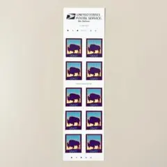 外国切手（アメリカ：バイソン、シール式）