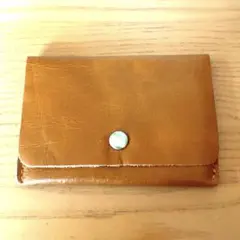 ★ 牛皮 カード 小銭ケース ★ 財布 　コインケース　ブラウン　新品未使用
