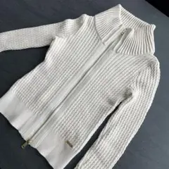 BURBERRY BLACK LABEL ニット カーディガン 38 アイボリー