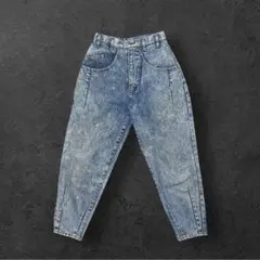 80s ケミカルウォッシュ ボンタンデニムパンツ vintageのサムネイル