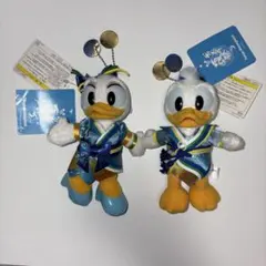 ドナルド　デイジー　 ディズニーランド　夏祭り2014 ぬいぐるみバッジ　セット
