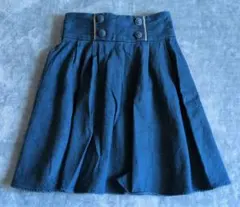 オリーブ・デ・オリーブ Mサイズ デニムフレアスカート