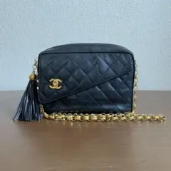 CHANEL フリンジ　マトラッセ　チェーンショルダーバッグ　Y2K