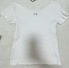 TINA：JOJUN ラウンドネック リブ Tシャツ ホワイトのサムネイル