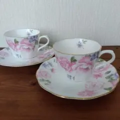 NIKKO 花柄 ティーカップ 2個セット