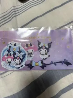 サンリオ　ハッピーくじ　ミニケース付きステッカーセット　マイメロ＆クロミ