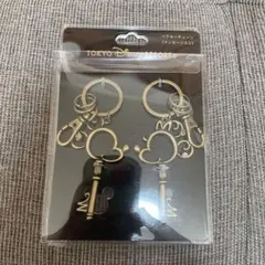 ディズニー　リゾート　ペアキーチェーン　ミッキー　ミニー