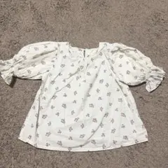韓国子供服 Noeul soye さくらんぼ柄 半袖ブラウス 120cm