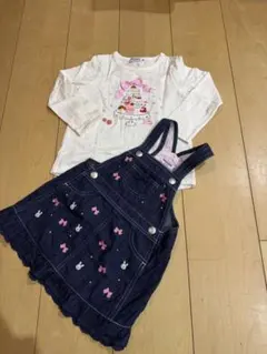 ミキハウス　うさこ　ジャンパースカート　ロンT