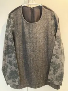tricot COMME des GARCONS異素材切替え 長袖ブラウスのサムネイル