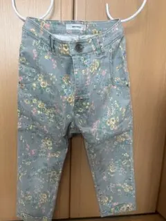 SUPER HAKKA 花柄 スリムフィットクロップドパンツ　Mサイズ