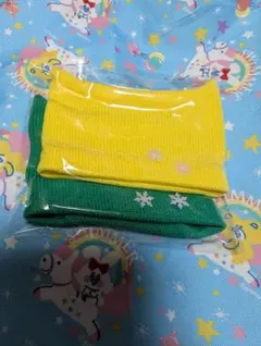 ☆みぃ様専用☆【スノソフビ】メンカラ猫耳帽/黄緑