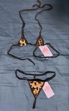 ★ヒョウ柄極小ビキニ★超セクシーマイクロビキニ ブラジリアンビキニコスプレ衣装のサムネイル